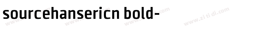 sourcehansericn bold字体转换